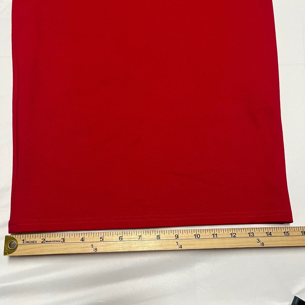 ALIEVA Dasha Modern Midi Dress Red 2XL - Picture 5 of 7